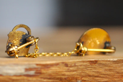 12KT Gold Filled International Order of the Rainbow For Girls Charm Pin - International Order of the Rainbow Charm - Masonic Girls Youth Charm Pin