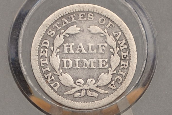 1853 Half Dime - G - 1853 Seated Liberty Half Dime - Early American Coin - 1853 Silver Half Dime Liberty Seated