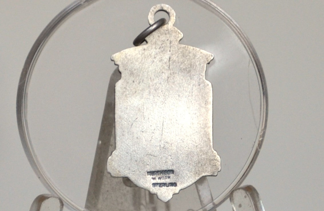 Vintage Sterling Silver Art Deco "Journalism" Pendant - Stamped and Tested Sterling Silver - Vintage Journalism Pendant Sterling Silver