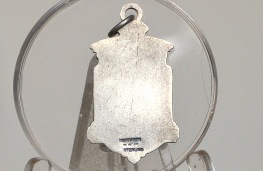 Vintage Sterling Silver Art Deco "Journalism" Pendant - Stamped and Tested Sterling Silver - Vintage Journalism Pendant Sterling Silver