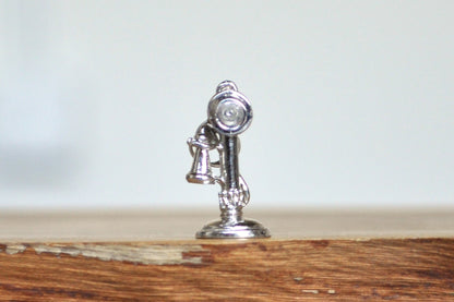 Vintage Sterling Candlestick Telephone Charm That Moves! 925 Silver Rotary Candlestick Telephone Charm, Awesome Piece!