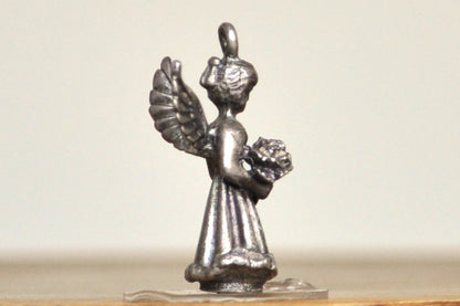Vintage Creed Sterling Guardian Angel January Charm Pendant! 925 Sterling Silver Antique January Angel Charm, Creed Sterling - Awesome Piece! 3D Charm