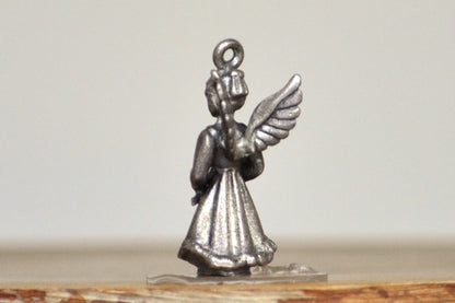 Vintage Creed Sterling Guardian Angel January Charm Pendant! 925 Sterling Silver Antique January Angel Charm, Creed Sterling - Awesome Piece! 3D Charm