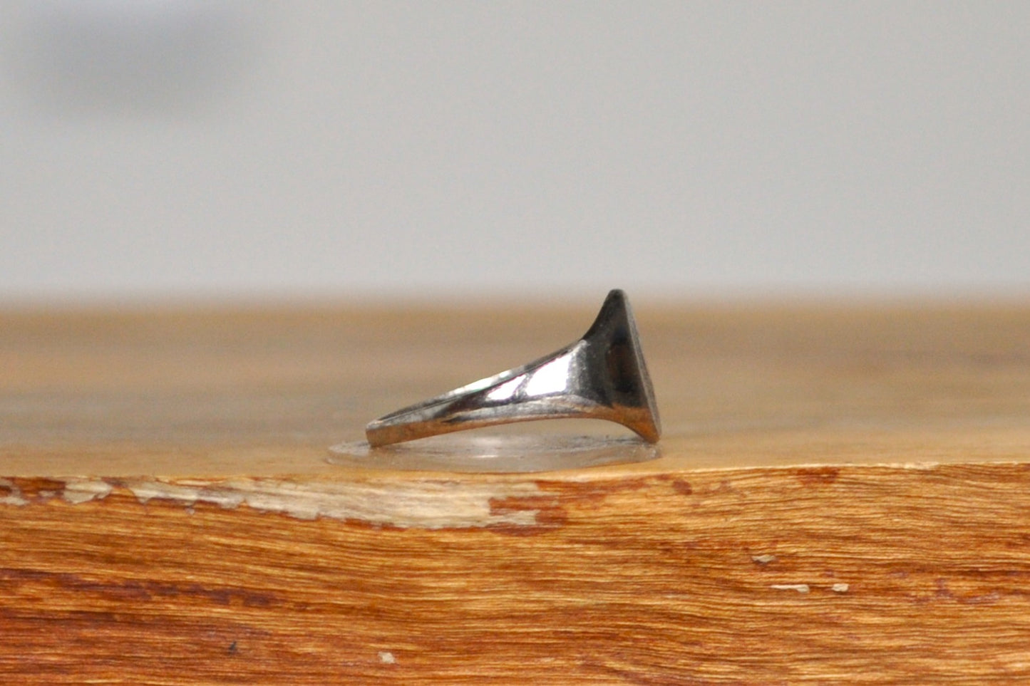 Silver Small "M" Signet Ring - Size 5 - Stamped and Tested Sterling Silver - Letter M - Alphabet Ring