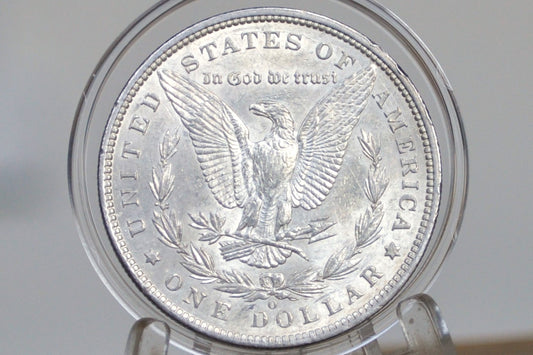 1900-O Morgan Silver Dollar - Choice AU, Beautifully Toned Obverse - New Orleans Mint 1900 O Morgan Dollar - 1900O Silver Dollar
