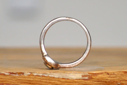 Swirling Filigree Turquoise Stone Ring - Size 9 - Tested Sterling Silver - Authentic Native American Jewelry - Preco Jewelry