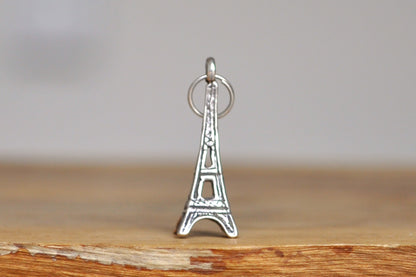 Sterling Silver Eifel Tower Charm - Tested Sterling Silver - Paris Souvenir Charm
