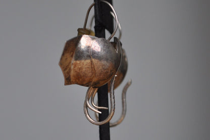 Cute Art Deco Tusked Elephant Earrings - Stamped and Tested Sterling Silver - Art Deco/Minimalist Style Jewelry