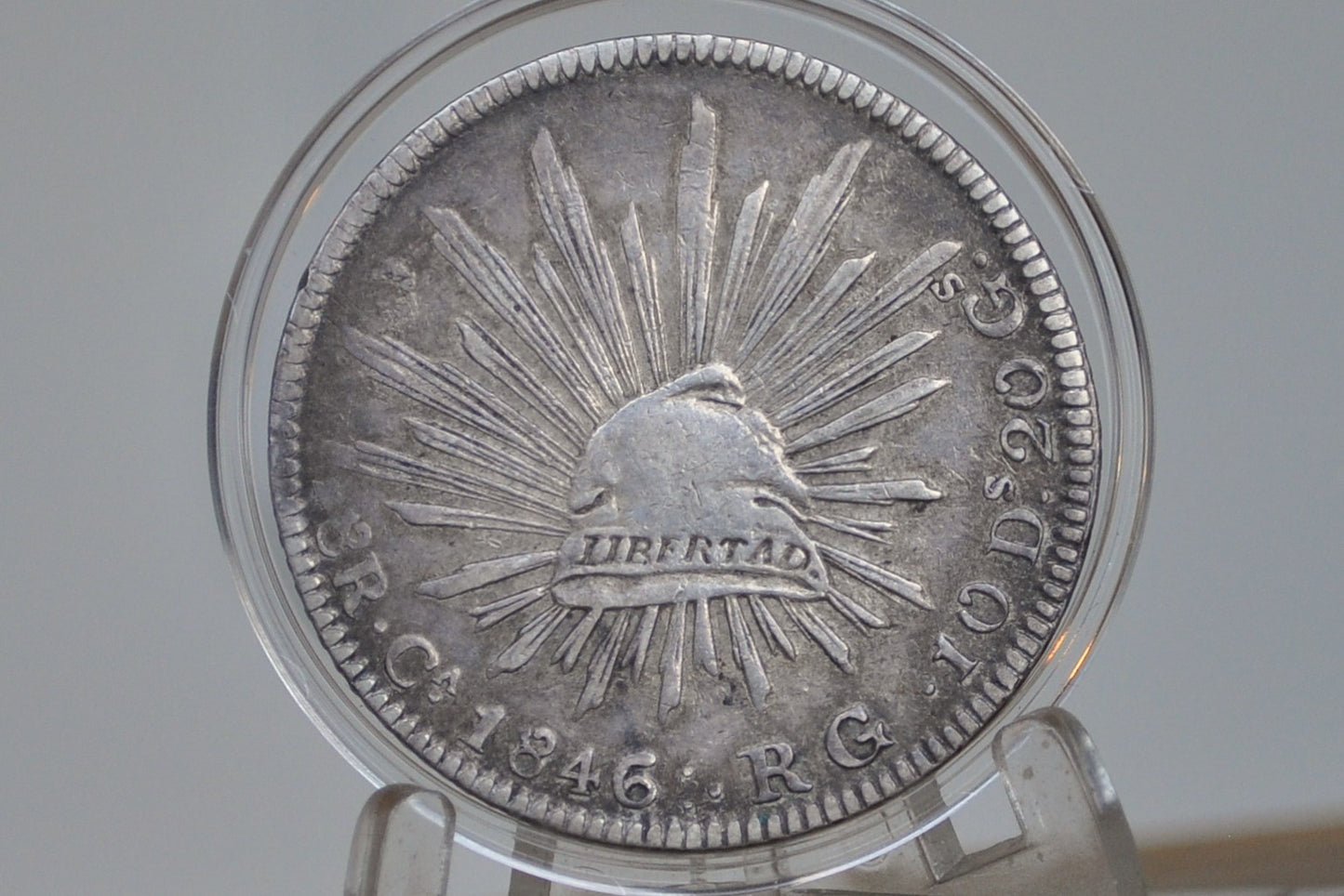 1846Silver 8 Reales Mexico, 1846-Ca RG - XF - Mexican Eight Reales Silver Mexican Coin 1846