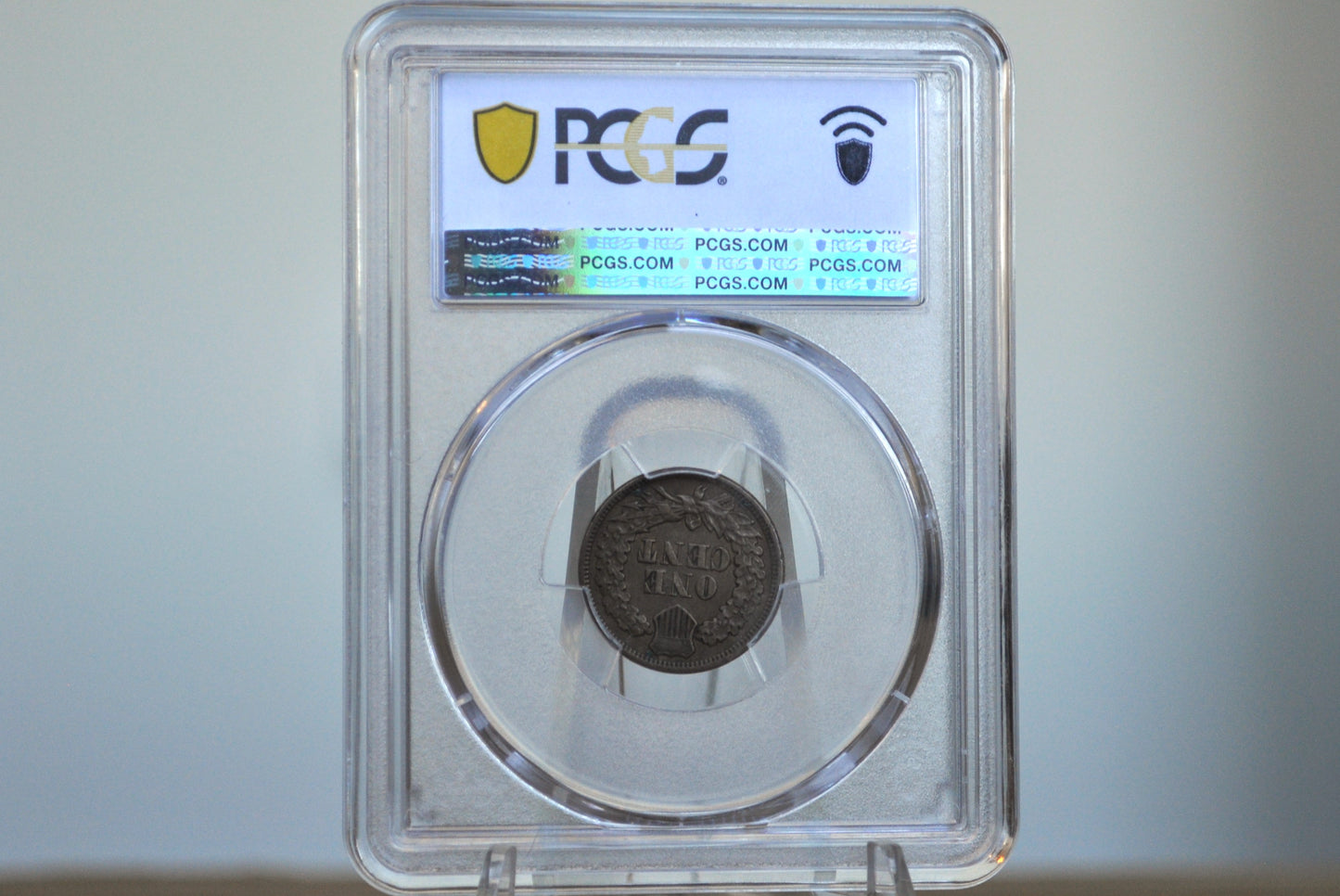 1865 Indian Head Penny, Rare Die Error; Die Gouge FS-1401,S-14 PCGS XF40 - 1865 Cent Indian Head 1865 Fancy 5; Rare Error Cent