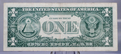 1957A Silver Certificate 1 Dollar Note - Fancy Devil Repeater Serial Number - 75666464 - 1957 A One Dollar Blue Seal Banknote - Fr#1620