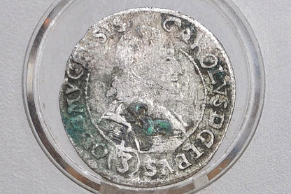 Silver Rare 1670 3 Kreuzer Kingdom of Bohemia, Bishopric of Olomouc - Charles II of Liechtenstein - Great Condition - Austrian States -