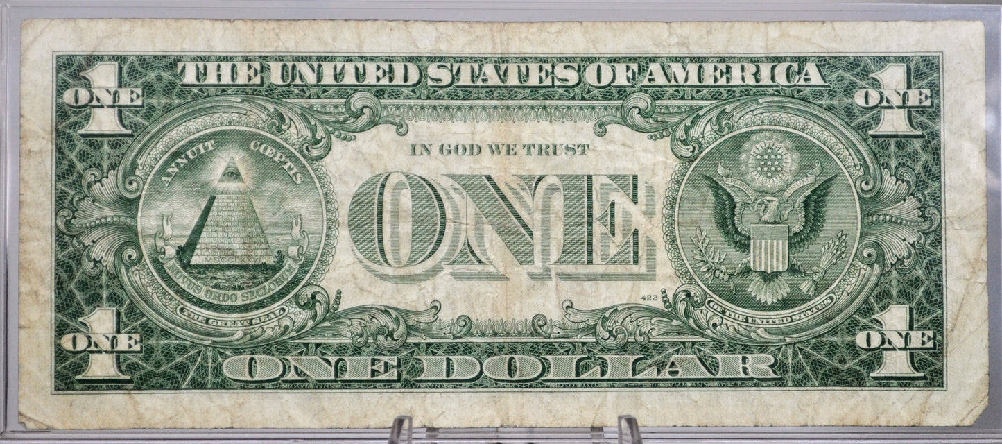 1957B Fancy Birth Year Pattern Serial Number 1 Dollar Silver Certificate - 01991399 - 1957 B One Dollar 1991 Birthday Serial Note - Fr#1621