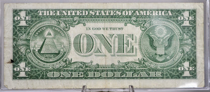 1957 Fancy Semi-Ladder Pattern Serial Number 1 Dollar Silver Certificate - 78970700 - 1957 One Dollar Blue Seal Fancy Serial Note - Fr#1619