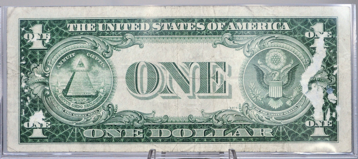 1935 D Silver Certificate 1 Dollar Narrow Type Note - Fancy Double Duo Serial Number - 43393133 - 1935D Series Silver Cert Note - Fr.1613N