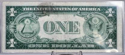 1935 E Silver Certificate 1 Dollar Note - Fancy Bookend Serial Number - 36737936 - 1935E One Dollar Blue Seal Fancy Serial Note - Fr#1614