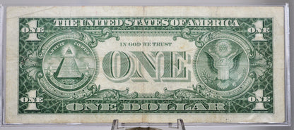 1957 Fancy Quad Repeater Serial Number 1 Dollar Silver Certificate - 14444254 - 1957 One Dollar Blue Seal Fancy Serial Note - Fr#1619