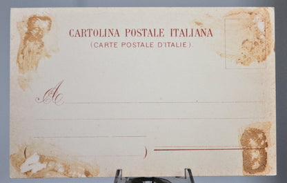 1900s Mount Vesuvius Volcano Italy Artist Postcard - Before 1906 Eruption! - Unposted/Blank - Antique Richter & Co Vesuvio Italian Postcard