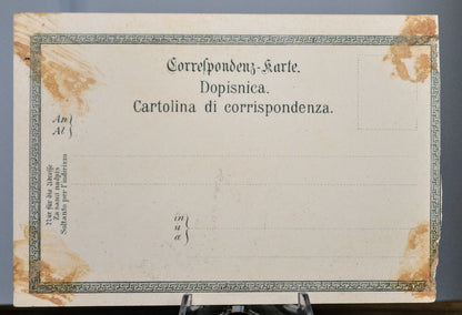 1900s Volosca Croatia Coast Raoul Frank Artist Postcard - Ottmar Zieher Publisher - Antique Croatian Town Zieher Lithograph Postcard