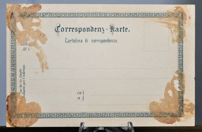 1900s Abbazia Strandweg Croatia Raoul Frank Signed Artist Postcard - Ottmar Zieher Publisher - Antique Croatia Coast Lithograph Postcard