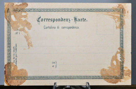 1900s Abbazia Strandweg Croatia Raoul Frank Signed Artist Postcard - Ottmar Zieher Publisher - Antique Croatia Coast Lithograph Postcard