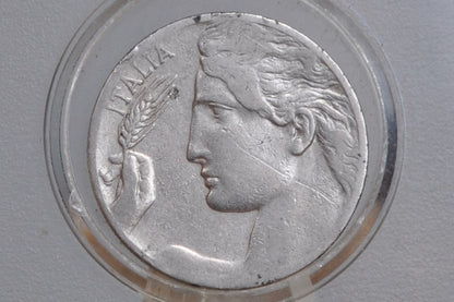 1912 Italian 20 Centesimi Coin - Vittorio Emanuele III - C.20 - Great Condition; Beautiful Design & Artwork - Italy 20 Centesimi
