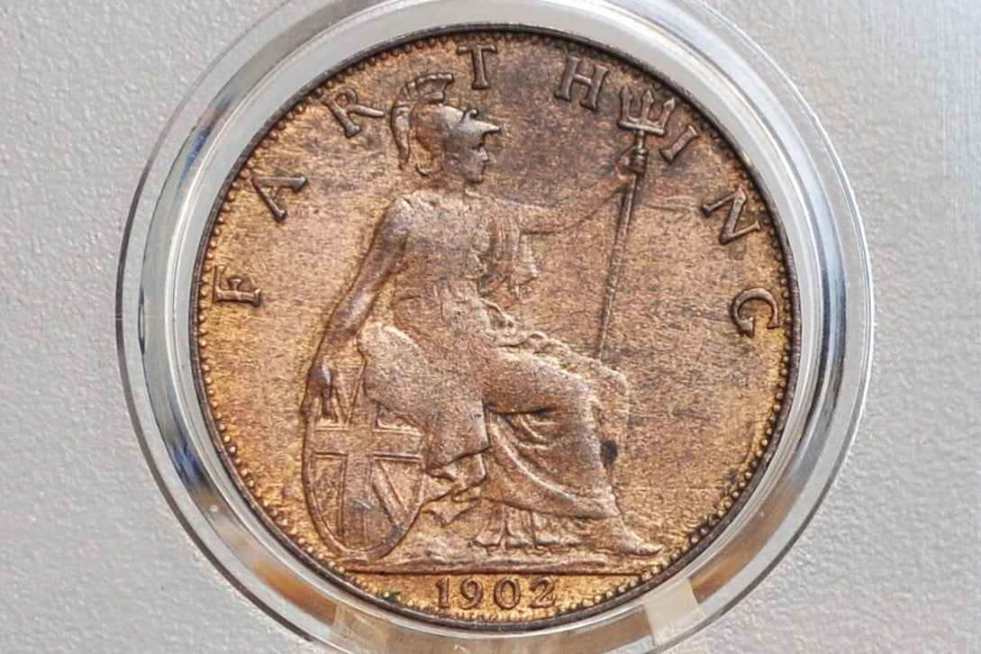 1902 Farthing Great Britain - Uncirculated - UK Farthing 1902 - Bronze