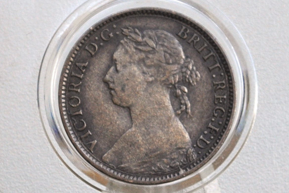 1890 Farthing Great Britain - XF - UK Farthing 1890 - Queen Victoria Young Head