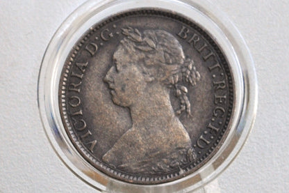 1890 Farthing Great Britain - XF - UK Farthing 1890 - Queen Victoria Young Head
