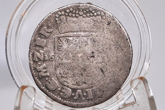 Silver 1691 State of Brandenburg 1 Thaler Coin - Great Condition - Frederick III - Kingdom of Prussia  - German States Coins -