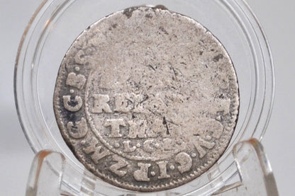 Silver 1691 State of Brandenburg 1 Thaler Coin - Great Condition - Frederick III - Kingdom of Prussia  - German States Coins -