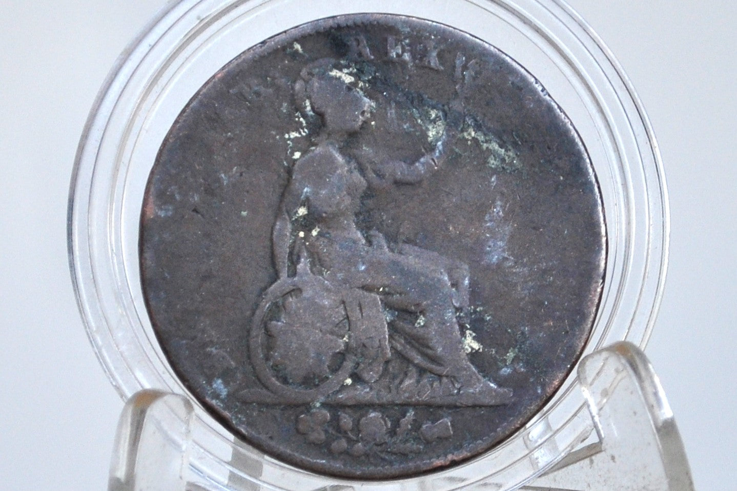 1827 Great Britain Half Penny - VG - UK Halfpenny 1827 - King George III - British 1/2 Penny 1827