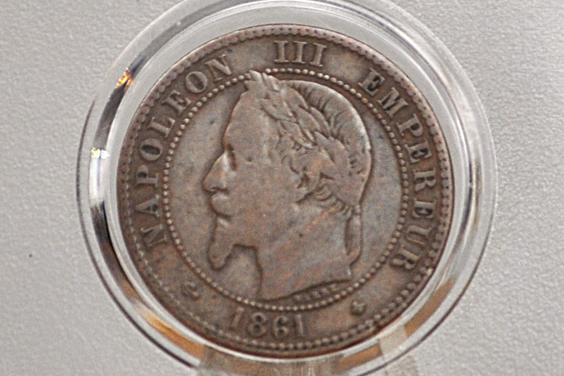 1861A 2 Centimes France - Great Condition - Deux Centimes 1861 A France, Napoleon III