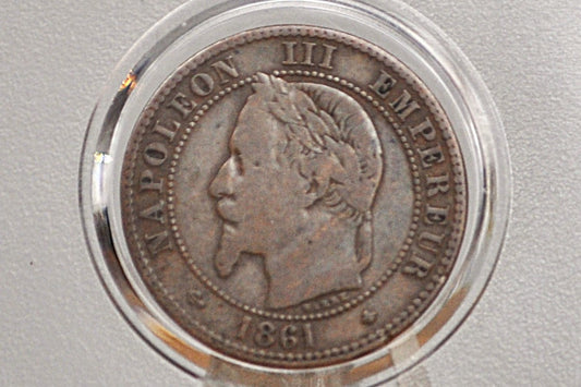 1861A 2 Centimes France - Great Condition - Deux Centimes 1861 A France, Napoleon III
