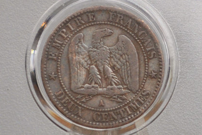 1861A 2 Centimes France - Great Condition - Deux Centimes 1861 A France, Napoleon III