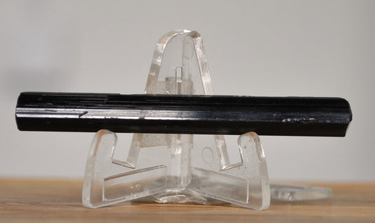 Black Tourmaline Rough Cylinder Raw Piece - Crystal Raw Black Tourmaline
