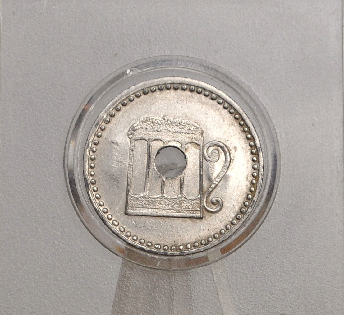 Antique Beer Trade Token - Beer JK Token - Vintage German Beer Token