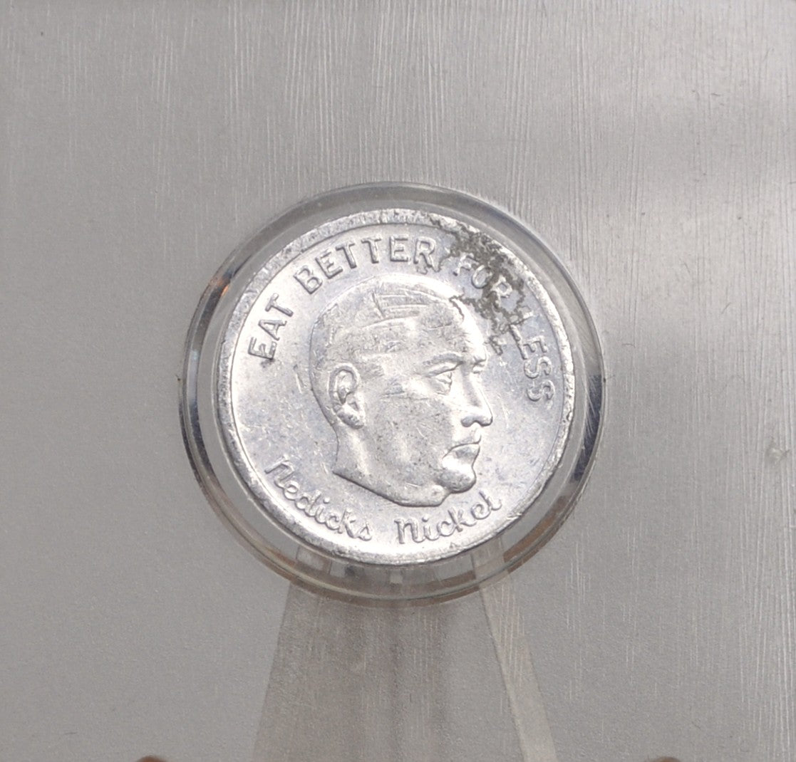 Nedick's Nickel "Eat Better For Less" - Nedick Nickel Five Cents in Purchase