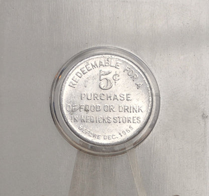 Nedick's Nickel "Eat Better For Less" - Nedick Nickel Five Cents in Purchase