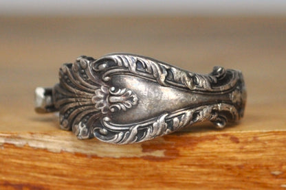 Rogers & Hamilton Bent Spoon Ring - Size 10 - Stamped and Tested Sterling Silver - Silverware Jewelry