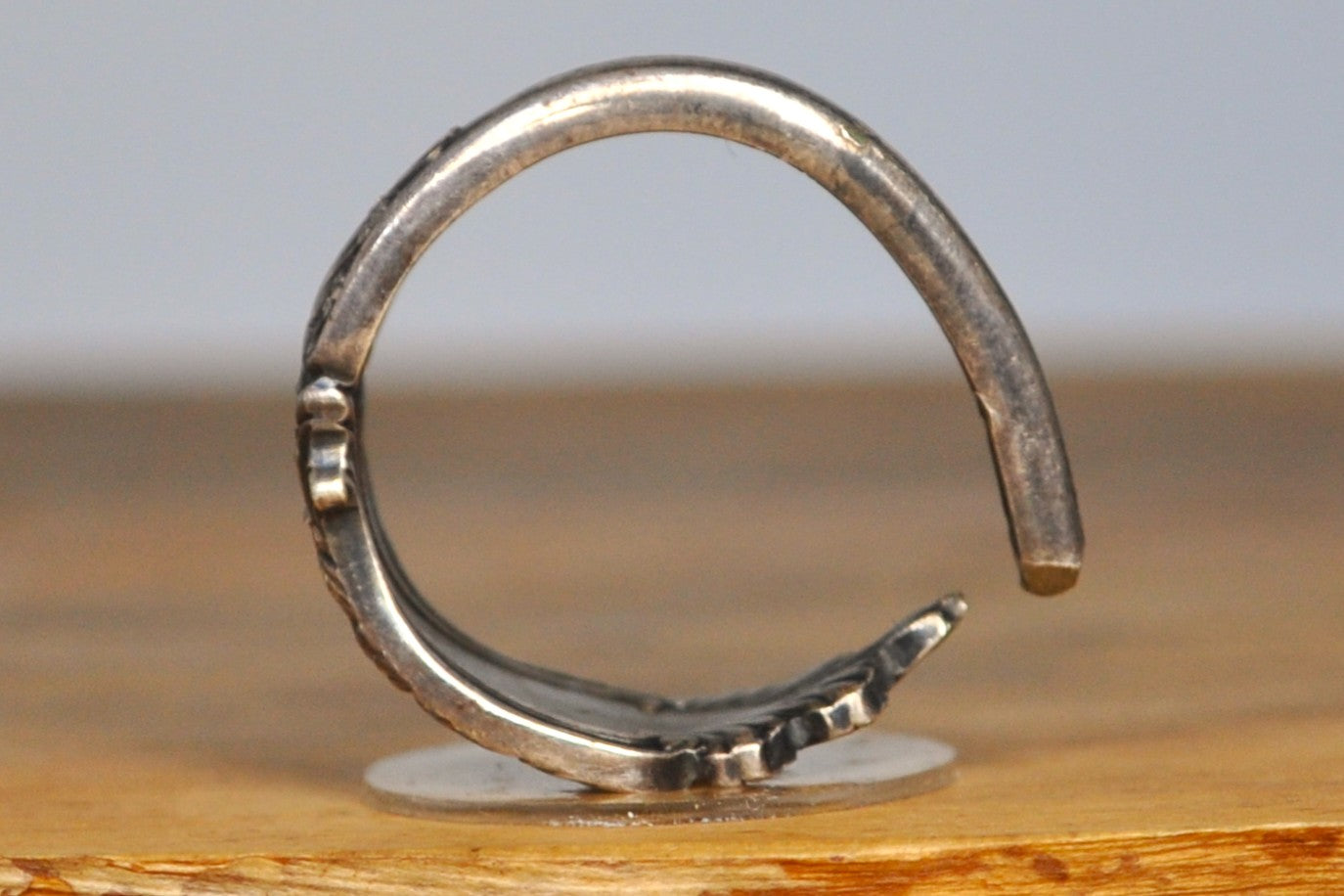 Rogers & Hamilton Bent Spoon Ring - Size 10 - Stamped and Tested Sterling Silver - Silverware Jewelry