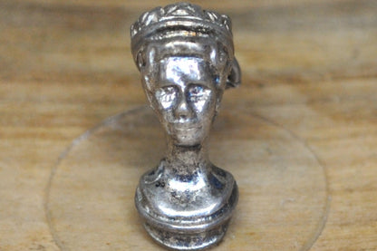 Silver Queen Elizabeth II Charm - Tested Sterling Silver - Royal Jewelry - Queens Charm