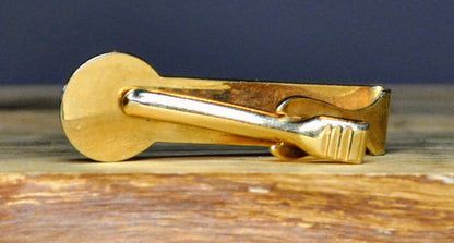 1960s NH Congressman Louis C. Wyman Signature Gold Toned Tie Clip - 2" Length - Vintage House of Representatives Seal Signature Tie Clip