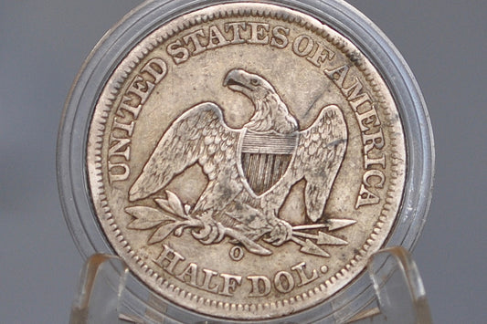 1856-O Seated Liberty Half Dollar - Choice Fine Detail - 1856O Liberty Seated Silver Half Dollar