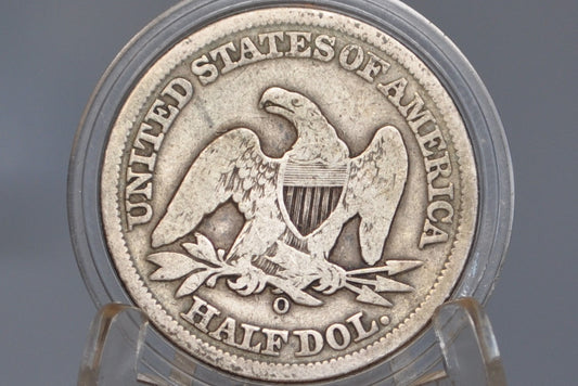 1855-O Seated Liberty Half Dollar - Good Grade / Condition - 1855O Liberty Seated Silver Half Dollar With Arrows