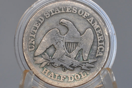 1858-O Seated Liberty Half Dollar - AG/G Grade / Condition - 1858O Liberty Seated Silver Half Dollar With Arrows