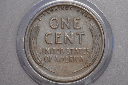 1914-D Wheat Penny - Key Date - XF Grade / Condition - 1914D Wheat Ear Cent - World War I Era Coin - 1914 D Lincoln Cent - Authentic