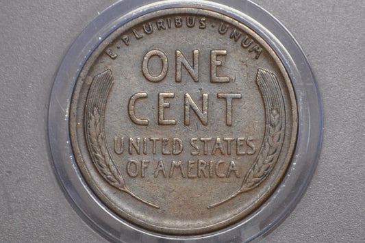 1914-D Wheat Penny - Key Date - XF Grade / Condition - 1914D Wheat Ear Cent - World War I Era Coin - 1914 D Lincoln Cent - Authentic