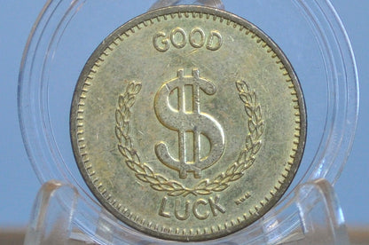 Race-O-Rama Arcade Go Kart Good Luck Coin Token - Good Luck Arcade Token From Race-O-Rama