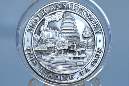 Reading PA 250th Anniversary Token 1998 - 1748-1998 Reading, PA. Bicenquinquagenary Medallion